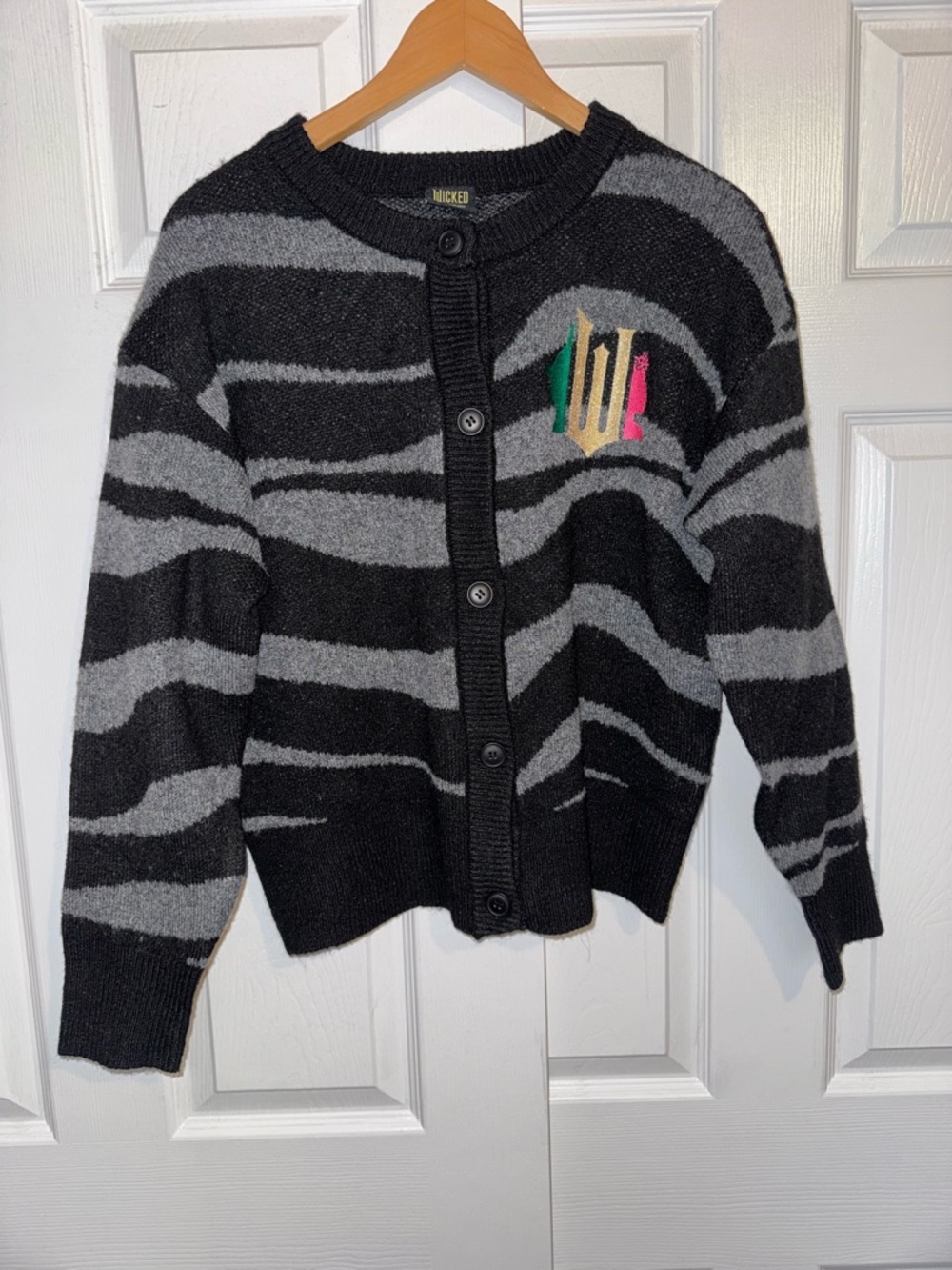 💥SALE Wicked Broadway Cardigan – Paul Tazewell Designer Sweater | Zebra Stripe M